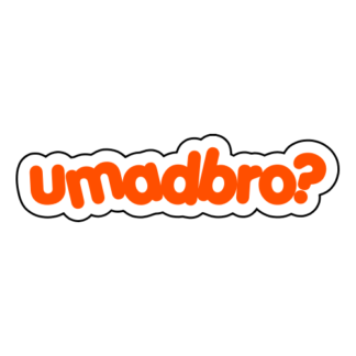 umadbro Sticker (Orange)